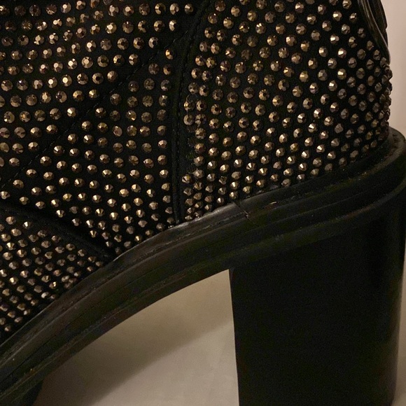 Silver Embellished Combat Boot - Picture 10 of 12